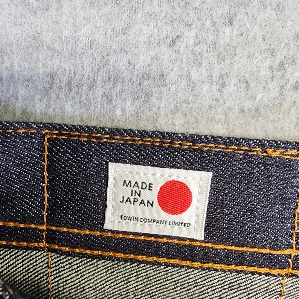 Edwin Mens 32x31 AKT03 Akita Straight Rainbow Selvedge 13.5oz Denim Jeans Japan